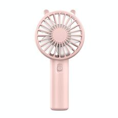 Supporto per telefono da tavolo portatile ricaricabile con mini ventola portatile USB (rosa)