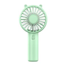 Mini ventilatore portatile USB ricaricabile Supporto per telefono da tavolo portatile (verde)