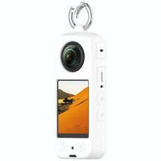 Custodia protettiva in silicone portatile per Insta 360 X4 (bianca)