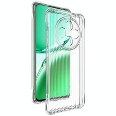Per OPPO Reno12 F 5G IMAK Custodia per telefono in TPU con airbag con texture ondulata (trasparente)