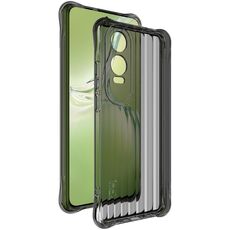 Per OnePlus Nord CE4 Lite 5G IMAK Custodia per cellulare in TPU con struttura ondulata (nero trasparente)
