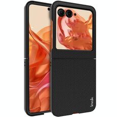 Per Motorola Razr 50 / Razr 2024 imak Ruiyi Serie Fibra di carbonio PU + Custodia per telefono PC