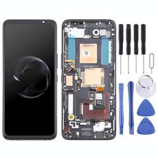 Per Asus ROG Phone 7/7 Ultimate AMOLED Schermo LCD originale digitalizzatore assemblaggio completo con cornice (nero)