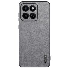 Custodia per telefono antiurto in pelle corteccia di albero per Honor Play 60 Plus (bianca)