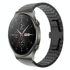 Per Huawei Watch GT2 Pro 22mm cinturino in lega con fibbia a farfalla con vernice a perline (nero)