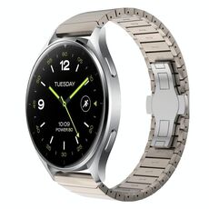 Per Xiaomi Watch 2 22mm Cinturino in lega con fibbia a farfalla con vernice a perline (colore titanio)