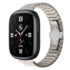 For Honor Watch 4 22mm Cinturino in lega con fibbia a farfalla con vernice a perline (colore titanio)