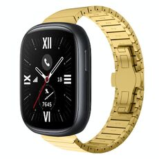 Per Honor Watch 4 22mm One Bead Paint Butterfly Buckle Alloy Watch Band (oro)