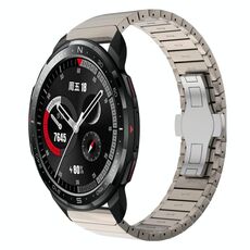 Per Honor Watch GS Pro 22mm Cinturino in lega con fibbia a farfalla con vernice a perline (colore titanio)