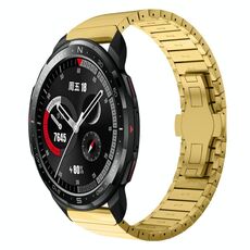 Per Honor Watch GS Pro 22mm cinturino in lega con fibbia a farfalla con vernice a perline (oro)