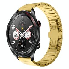 For Honor Magic Watch 22mm Cinturino per orologio in lega con fibbia a farfalla con vernice a perline (oro)