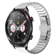 For Honor Watch Dream 22mm Cinturino in lega con fibbia a farfalla in vernice con perline (argento)