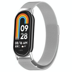 Per Xiaomi Smart Band 9/9 NFC Milan Cinturino magnetico in acciaio inossidabile (argento)