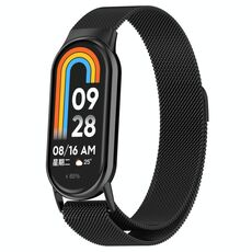 Per Xiaomi Smart Band 9/9 NFC Milan cinturino magnetico in acciaio inossidabile (nero)