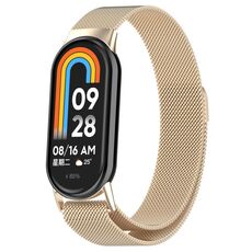 Per Xiaomi Smart Band 9/9 NFC Milan Cinturino magnetico in acciaio inossidabile (Champagne)