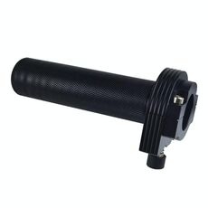 Per Harley 883/1200 Oliatore Twist Oil per acceleratore moto in lega di alluminio, dimensioni: 25 mm (nero)