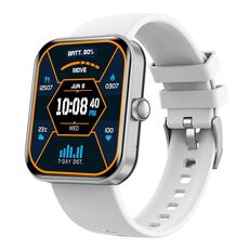 F16 Orologio intelligente per chiamate Bluetooth con monitoraggio della salute impermeabile IP67 da 2,0 pollici (grigio)