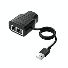 Rete 1 in 2 condivisore RJ45 1 a 2 splitter di rete