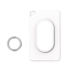 Per Samsung Galaxy SmartTag2 Custodia protettiva per scheda portatile in TPU anti-smarrimento (bianco)