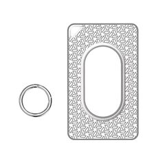Per Samsung Galaxy SmartTag2 Custodia protettiva per scheda portatile in TPU anti-smarrimento (trasparente)