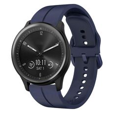 Per Garmin Vivomove Sport 20mm cinturino in silicone con cinturino (blu navy)