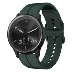 Per Garmin Vivomove Sport 20mm cinturino in silicone con cinturino (verde scuro)