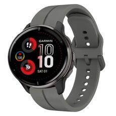 Per cinturino in silicone Garmin Venu 2 Plus 20mm Loop (grigio scuro)