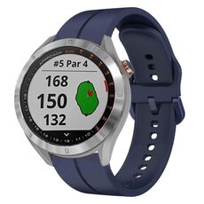 Per Garmin Approach S40 Cinturino in silicone da 20 mm con cinturino (blu navy)