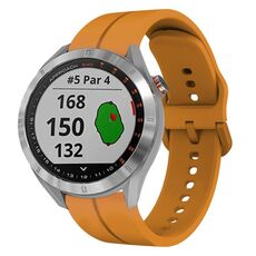 Per Garmin Approach S40 Cinturino in silicone da 20 mm con cinturino (giallo ambra)