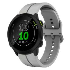 Per Garmin Forerunner 158 cinturino in silicone da 20 mm (grigio)
