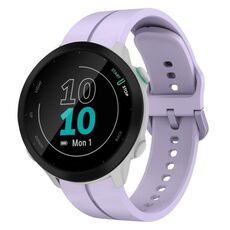 Per Garmin Forerunner 55 cinturino in silicone da 20 mm (viola)