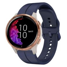 Per cinturino in silicone Garmin Venu 20mm Loop (blu navy)