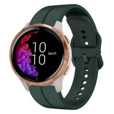 Per cinturino in silicone Garmin Venu 20mm Loop (verde scuro)