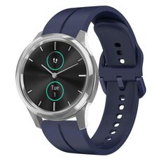 Per cinturino Garminmove Luxe da 20 mm in silicone con cinturino (blu navy)