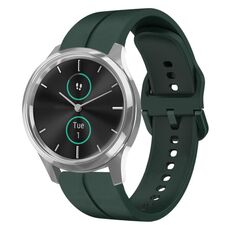 Per cinturino Garminmove Luxe 20mm Loop in silicone (verde scuro)