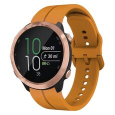 Per Garmin Forerunner 645 Music Cinturino in silicone da 20 mm con cinturino (giallo ambra)