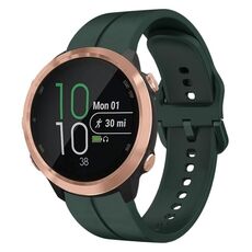 Per Garmin Forerunner 645 Music Cinturino in silicone da 20 mm con cinturino (verde scuro)