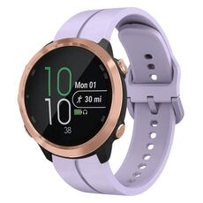 Per Garmin Forerunner 645 Music Cinturino in silicone da 20 mm con cinturino (viola)