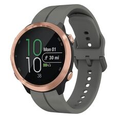 Per Garmin Forerunner 645 Music Cinturino in silicone da 20 mm con cinturino (grigio scuro)