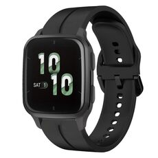 Per Garmin Forerunner Sq2 cinturino in silicone da 20 mm con cinturino (nero)