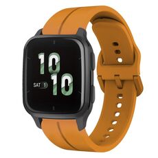 Per Garmin Forerunner Sq2 cinturino in silicone da 20 mm con cinturino (giallo ambra)