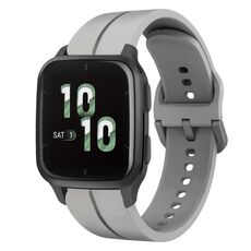 Per Garmin Forerunner Sq2 20mm Loop cinturino in silicone (grigio)