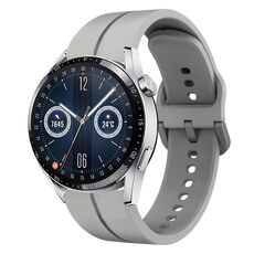 Per Huawei Watch GT3 42mm 20mm cinturino in silicone con cinturino (grigio)