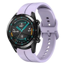Per Huawei Watch GT2 42mm 20mm cinturino in silicone con cinturino (viola)