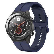 Per Huawei Watch 2 cinturino in silicone con cinturino da 20 mm (blu navy)