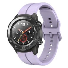 Per Huawei Watch 2 cinturino in silicone con cinturino da 20 mm (viola)