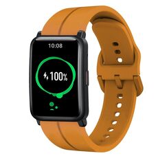 Cinturino per orologio in silicone For Honor Watch ES da 20 mm (giallo ambra)