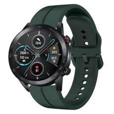 Per Honor MagicWatch2 42mm 20mm cinturino in silicone con cinturino (verde scuro)