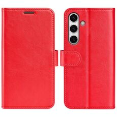 Per Samsung Galaxy S24 FE 5G R64 Texture Custodia in pelle con flip orizzontale (rosso)