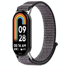 Per cinturino per orologio Xiaomi Smart Band 9/9 NFC Loop con gancio e anello in nylon (blu scuro)